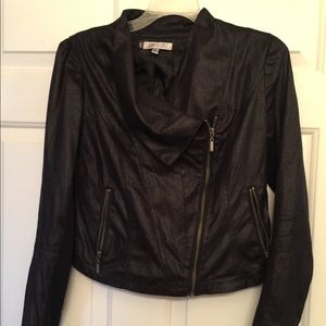 J. Lo Sparkly Black Moto Jacket